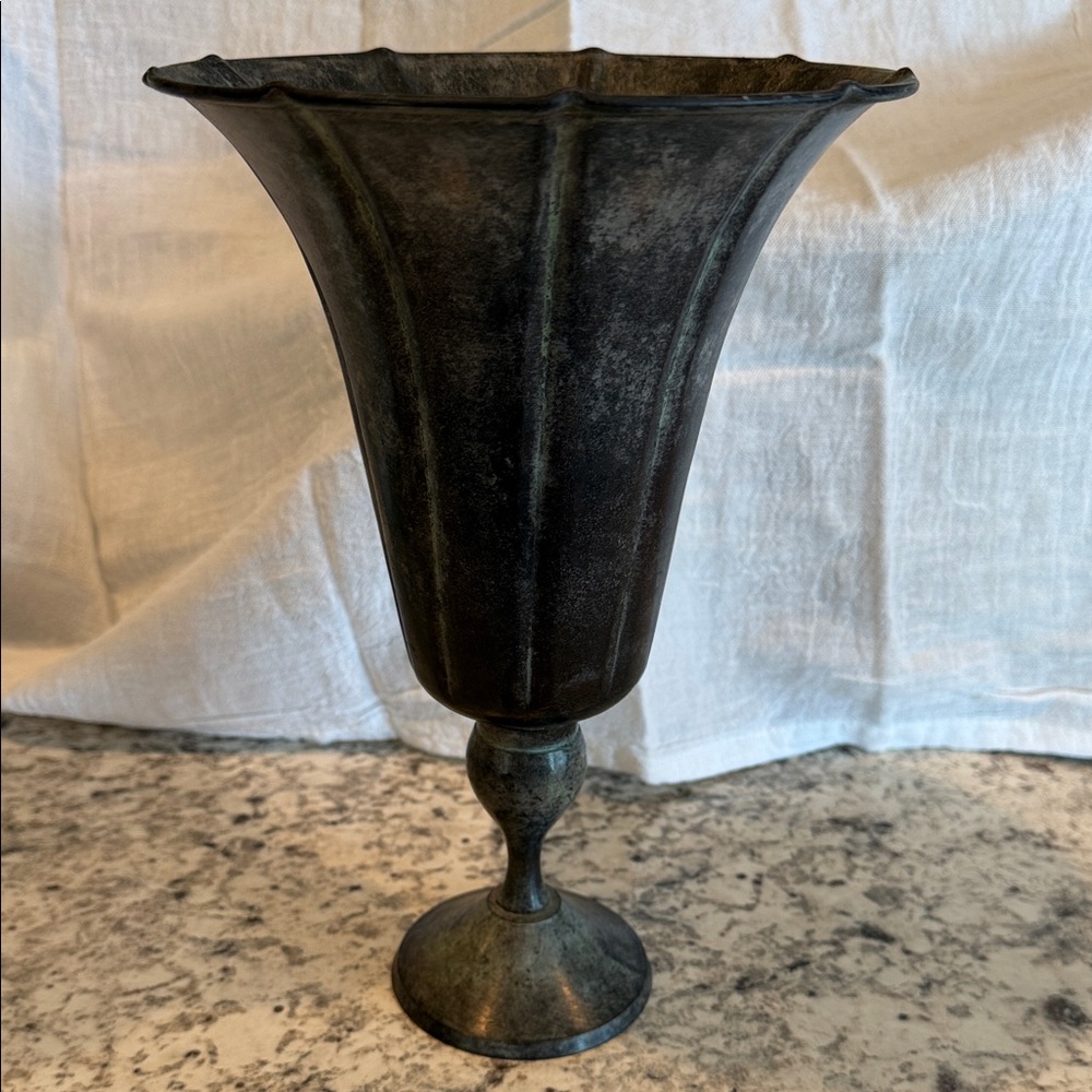 Elegant Black Metal Vase